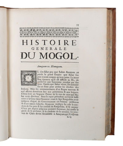 Histoire generale de l'empire du Mogol depuis sa fondation jusqua present sur les mémoires portugais de m. Manouchi, venitien. - [ON THE MONGOL EMPIRE] (photo 5)