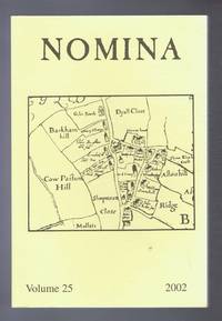 Nomina. Vol. 25 - 2002. Journal of the Society for Name Studies in Britain and Ireland