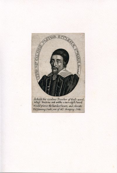 Pastor Ecclesiae St. Mariae Aldermanbure. Engraved Portrait