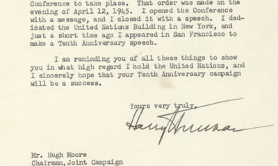 Harry Truman Relates the Role He Played in Establishment of the United Nations