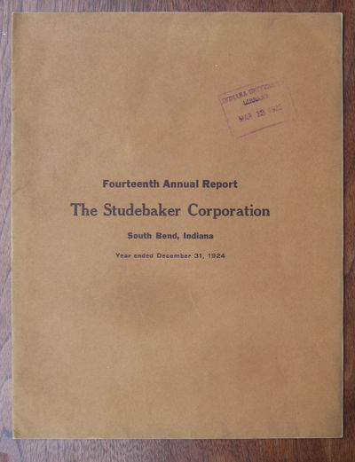 Fourteenth Annual Report, The Studebaker Corporation, South Bend, Indiana, Year Ended December 31, 1924