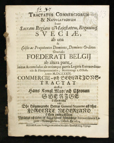 Tractatus commerciorum & navigationum inter…