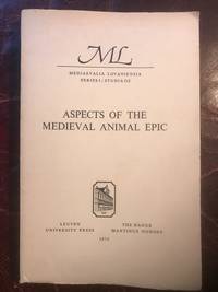 Aspects Of The Medieval Animal Epic  Proceedings Of The International Conference Louvain May...