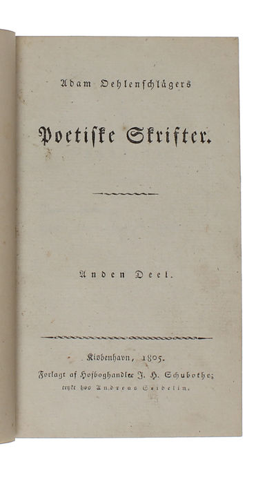 Poetiske Skrifter. 1.-2. Deel. 2 Bd. (photo 8)