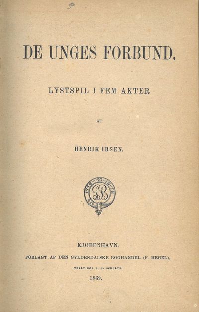 De unges forbund. Lystspil i fem akter.