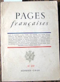 Pages franÃ§aises. by Direction GÃ©nÃ©rale des Relations Culturelles, editor