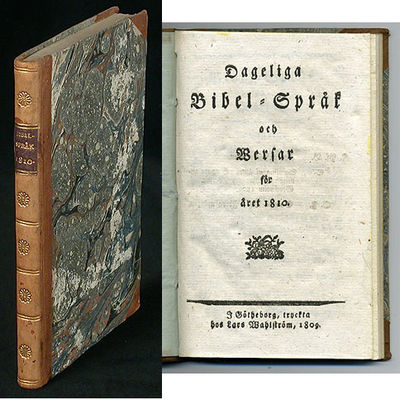 Dageliga bibel-språk och wersar för året 1810.