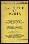 La Revue de Paris: Decembre, 1954