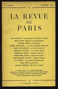 La Revue de Paris: Decembre, 1954