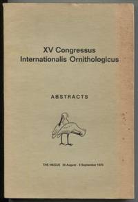 XV Congressus Internationalis Ornithologicus: Abstracts