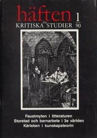 Häften för kritiska studier 1 1990.
