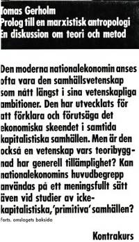Prolog till en marxistisk antropologi. En…