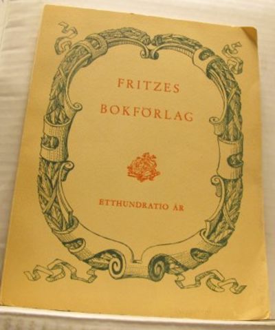 Fritzes bokförlag 110 år. En minneskrönika…