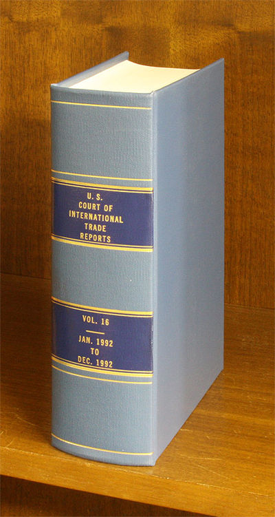 United States Court of International Trade Reports. Volume 16 (1992)