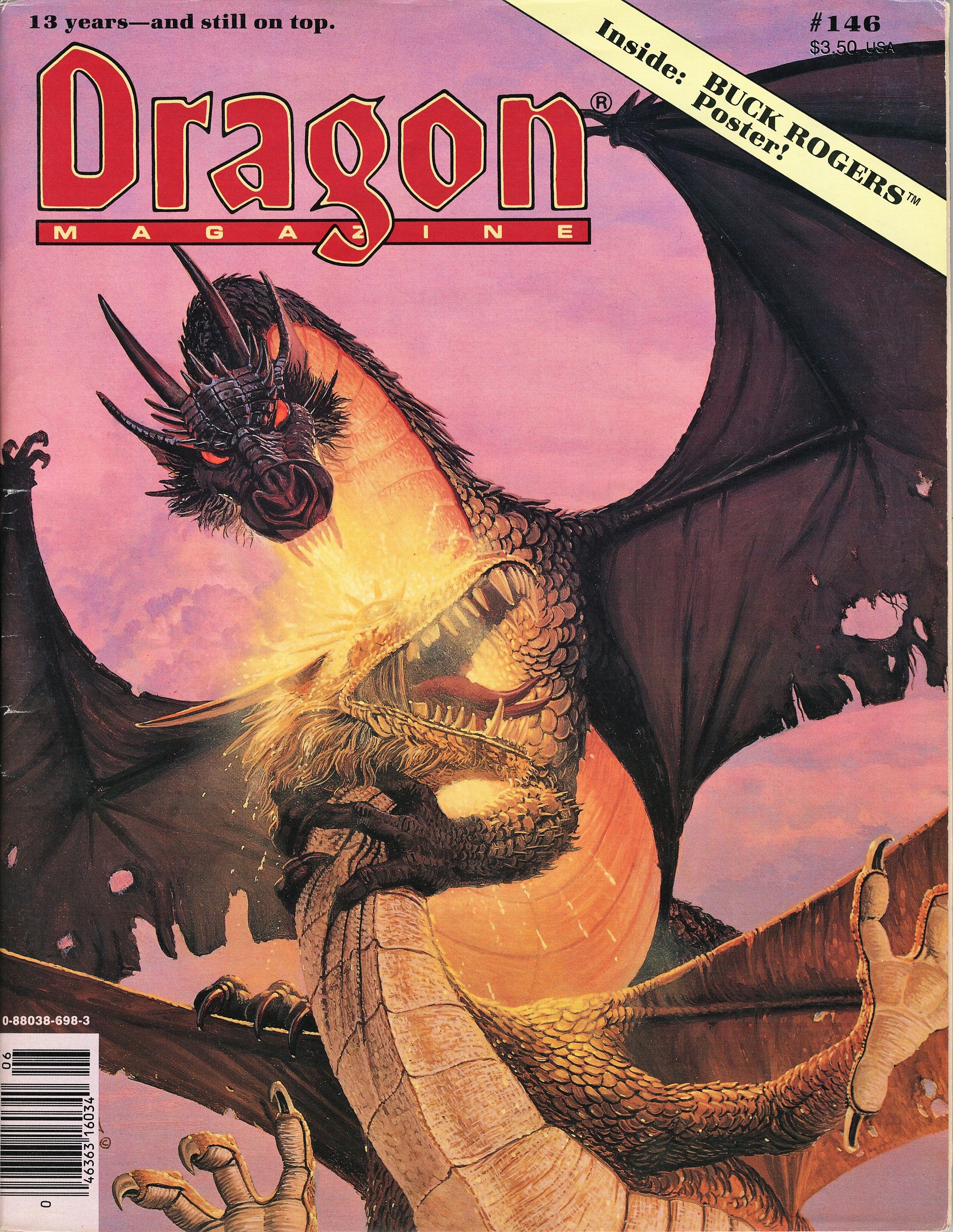 Dragon Magazine Issue #146 Vol. XIV, No. 1 June 1989 by Cook
