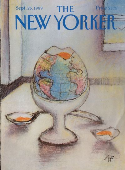 The New Yorker Magazine Cover September 25 1989 By Francois Andre Search For Rare Books Abaa