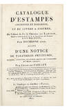Catalogue d’Estampes anciennes et modernes, et de Livres à Figures du Cabinet de feu le Chevalier de Karcher, Ministre résident de S.A.R. le Grand-Duc de Toscane et de la Hesse électorale; par Duchesne aîné; suivi d’une Notice de Tabatières précieuses, Bronzes, Pendules, et autres Objets de curiosités du même Cabinet. Par Charles Paillet. La vente aura lieu le lundi 24 Janvier 1825 et jours suivans