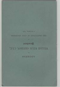 Address of William Wylie Grierson, C.B.E., President of the Institution of Civil Engineers. 5 November, 1929 by Grierson, William Wylie - 1929