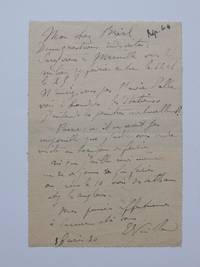 Autograph Letter Signed by Edouard-Jean (1868-1940) VUILLARD - Signed - 1930 - from Argosy Book Store (SKU: 291293)