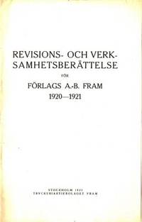 Revisions- och verksamhetsberättelse för Förlags…