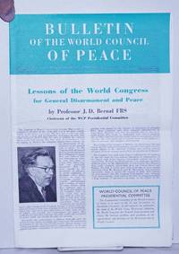 Bulletin of the World council of Peace, No. 9 (9th year), September 1962