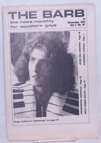 image of The Barb: the news monthly for Southern Gays; vol. 2, #10, November 1975: Roger Daltry in