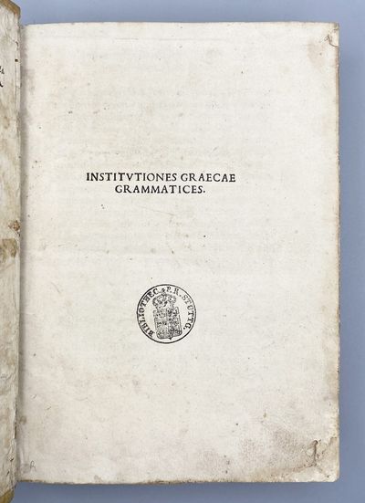 Institvtiones Graecae Grammatices; (photo 4)
