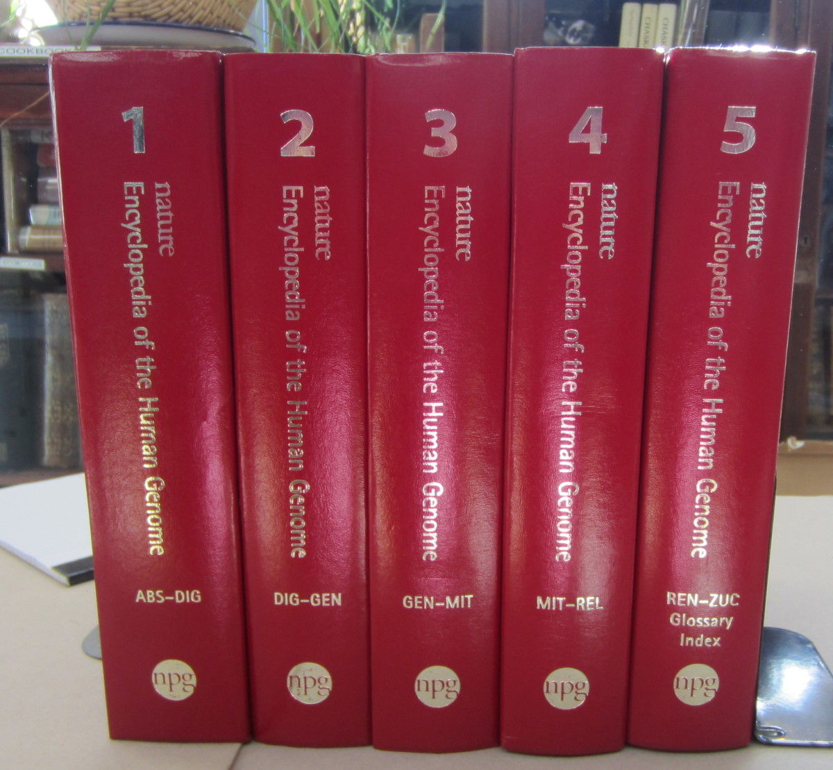 Nature Encyclopedia of the Human Genome 5 volume set by Cooper