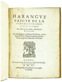 Harangue Faicte de la Part de la Chambre Ecclésiastique, en celle du tiers Estat, sur l'Article du Serment