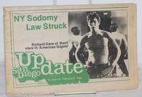 San Diego Update: vol. 1, #24, February 8, 1980: NY Sodomy Law Overturned! by Burke, Pat, editor, Michael Kearns, Bob Damron, Kevin P. Mullen, Harold Fairbanks, et al - 1980