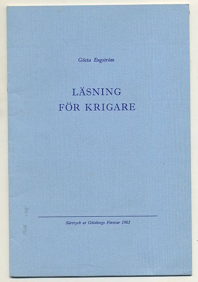 Läsning för krigare. Anteckningar kring den…