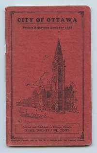 image of City of Ottawa Pocket Reference Book for 1928
