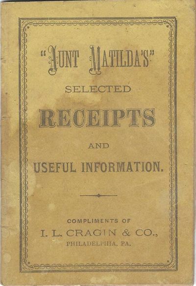 Philadelphia, Penn: I. L. Cragin & Co, 1890. Cord-bound booklet, stapled in wrappers (11.5 x 7.8 cm....