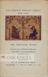 WRITTEN WORD.|THE