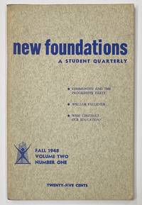 cover of New Foundations: a student quarterly. Volume 2, no. 1 (Fall 1948)