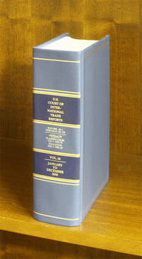 United States Court of International Trade Reports. Volume 24 (2000) by U.S. Court of International Trade - 2000 - from The Lawbook Exchange Ltd (SKU: 56411)