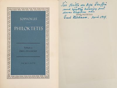 Philoktetes. Tolkad av Emil Zilliacus. [Utg. av]…
