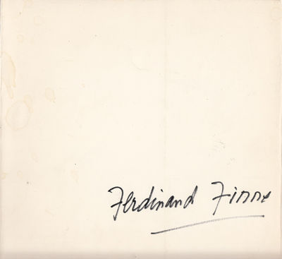 FERDINAND FINNE. OLJEMALERIER, AKVARELLER,…