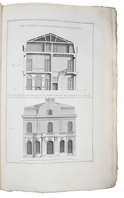 Architecture Francoise, ou Recueil des Plans, Elevations, Coupes et profils des Eglises, Maisons Royales, Palais, Hôtels & Edifices les plus considérables de Paris, ainsi que des Château & Maisons de plaisance situés aux environs de cette Ville, ou e... (photo 2)