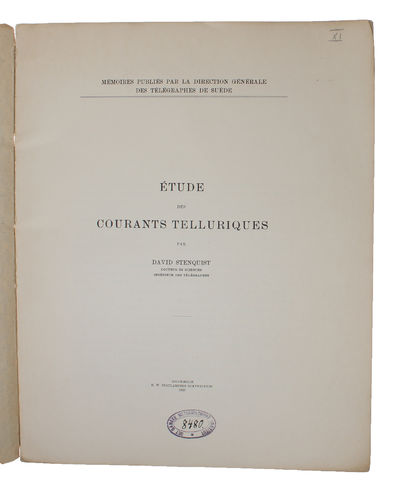 Étude des courants telluriques + Deuxième fascicule.  - [FOUNDTAIONAL WORK ON GIC-IMPACT] (photo 3)