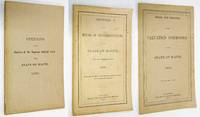 image of STATE OF MAINE: 3 PAMPHLETS (#1) OPINIONS OF THE JUSTICES OF THE SUPREME JUDICIAL COURT....1880 (#2) REGISTER OF THE HOUSE OF REPRESENTATIVES....1876. (#3) RULES OF THE VALUATION COMMISSION....1880.