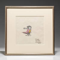 Original animation cel inscribed [Simple Gifts]