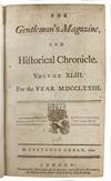Phillis Wheatley's "On Recollection" in The Gentleman's Magazine: and Historical Chronicle. Volume XLIII. For the Year MDCCLXXIII
