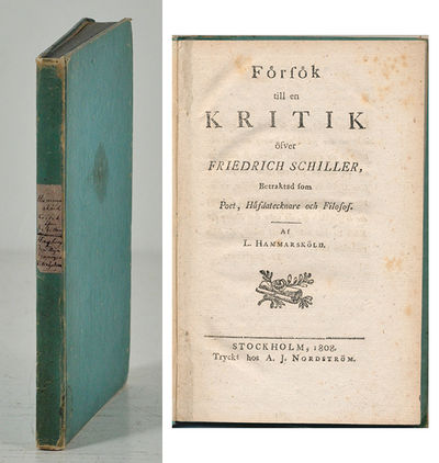 Försök till en kritik öfver Friedrich Schiller,…
