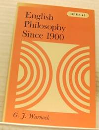 English Philosophy Since 1900.
