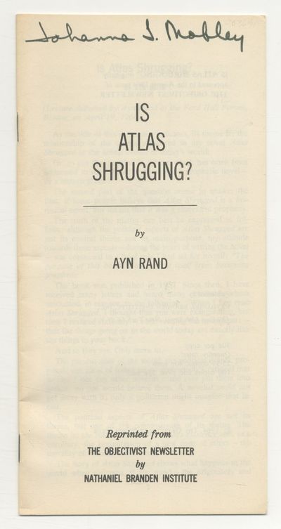 Is Atlas Shrugging