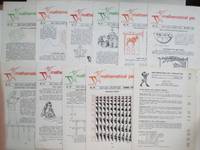 image of Mathematical pie: a broken run of 10 issues from nos. 50, 51, 52 (February, May & October 1967); nos. 53, 54 & 55 (Spring, Summer & Autumn 1968); nos. 57, 58 (Summer & Autumn 1969); nos 59 & 60 (Spring & Summer 1970) plus 6 newsletters