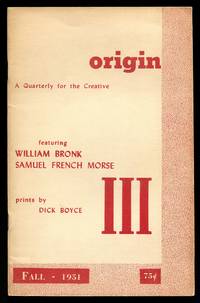 Origin III: A Quarterly for the Creative – Fall, 1951