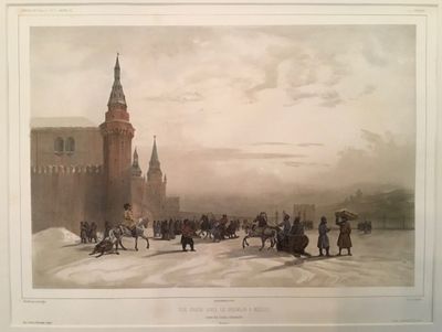 Vue prise sous le Kremlin à Moscou (entrée des…