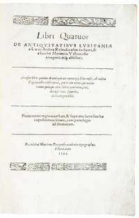 Libri Quatuor de Antiquitatibus Lusitaniae. Diogo Mendes de Vasconcellos, ed.